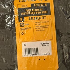 Carhartt Relaxed Fit Cargo Shorts  38 BS3543M
